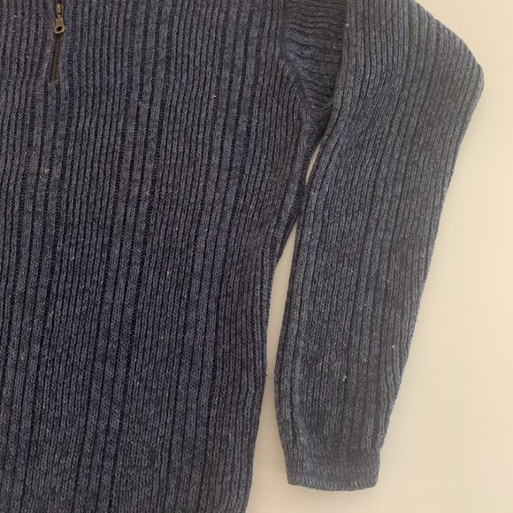 EUC X-treme Gear Vintage 1/4 Zip Blue Sweater Size Medium - Picture 5 of 14